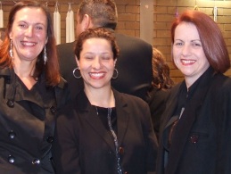 *At the Church: L-R: Victoria Thorneycroft, Agatha Soccio and Nicole McLachlan.